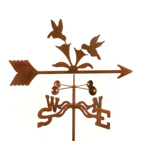 Ez Vane EZ Vane EZ1108-PT Hummingbirds Weathervane with Post Mount EZ1108-PT